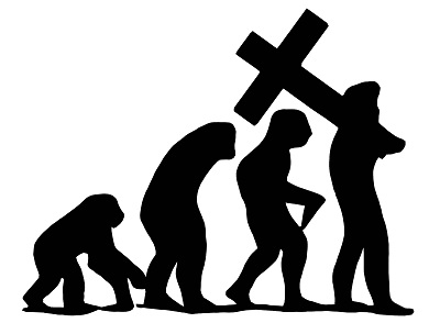 evolution into atheism
